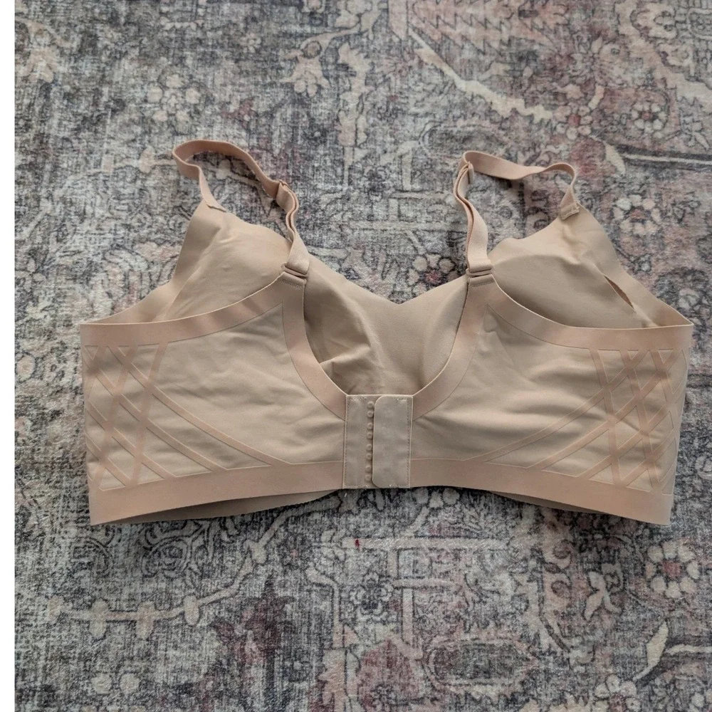 Honeylove Silhouette Bra Sand Beige Nude Wireless Seamless Support 1X‎ LWBR0201